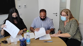 חתימת הסכם מנורה, צילום: דוברות ההסתדרות